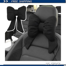 Skin-friendly Car Neck Pillow Cute Bow Headrest Pillow Neck Support