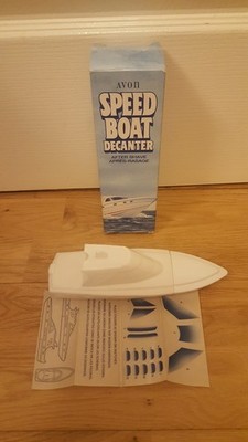vintage avon wild country speed boat decanter aftershave 100ml full unused boxed