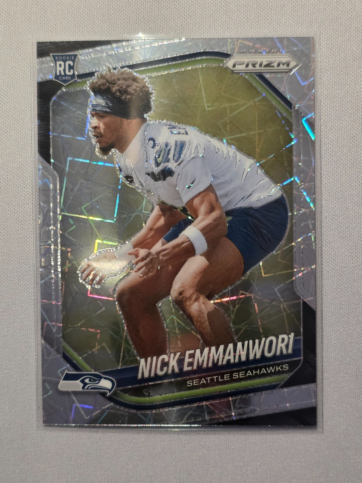 2025 Panini Prizm - Rookies Nick Emmanwori #320 Lazer Prizm (RC)
