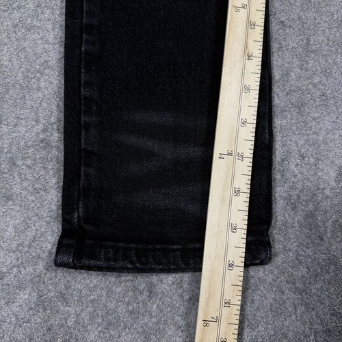 Homme Femme Patched Distressed Jean Men's Size 34 (Actual Fits W34.5xL30) Black - Picture 14 of 24