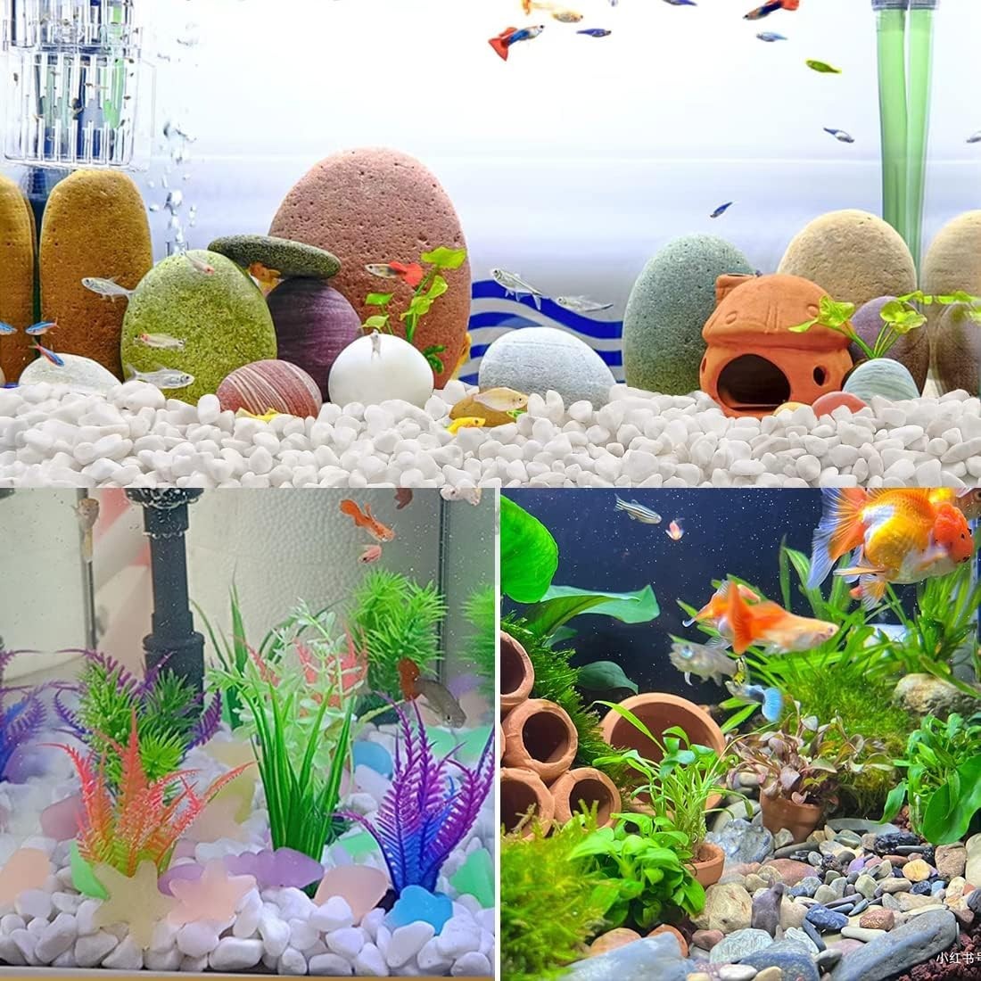 Versatile 5LB White Gravel Pebbles - Ideal for Plants, Terrariums, and Decor