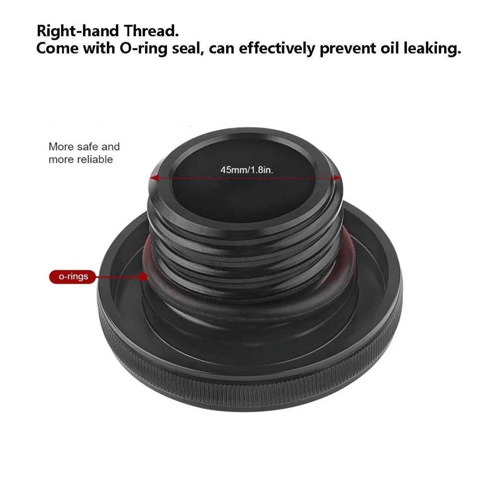 Tapa de tanque de combustible de gasolina negra OEM para Harley Davidson Sportster Road King Dyna Foto 4 de 4