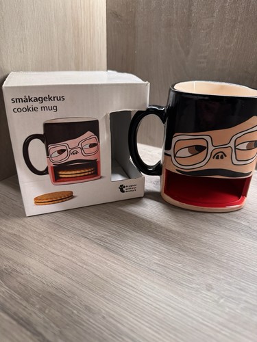 Småkagekrus Cookie Mug With Biscuit Holder Novelty Gift Boxed Denmark Design