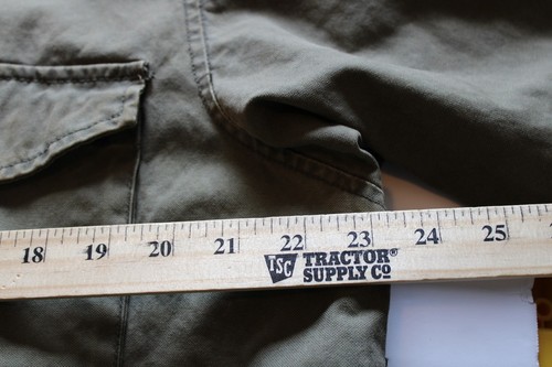 American Eagle Jacket Mens Large Front Pockets Casual Military Style Army Green - Picture 8 of 12