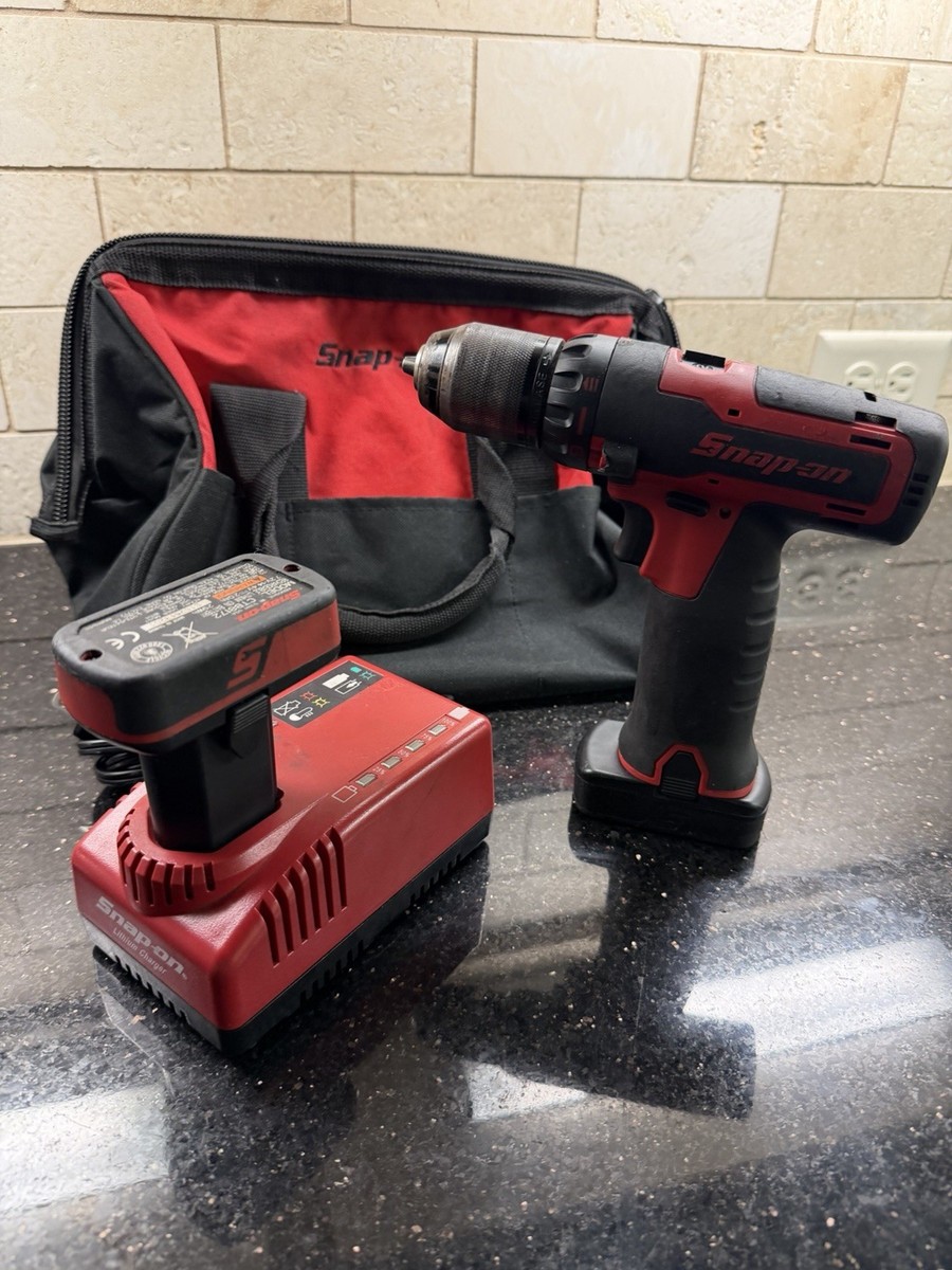 Snap On Cordless Drill 14.4V CDR761A Kit W/ 2 Batteries Charger