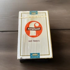 Vintage Remembrance RediSlip Playing Csrd Ad Deck Foremost Dairy Sealed NOS
