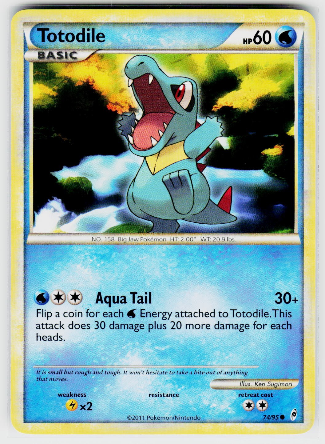 Totodile Common Call of Legends 74/95 Pokemon TCG