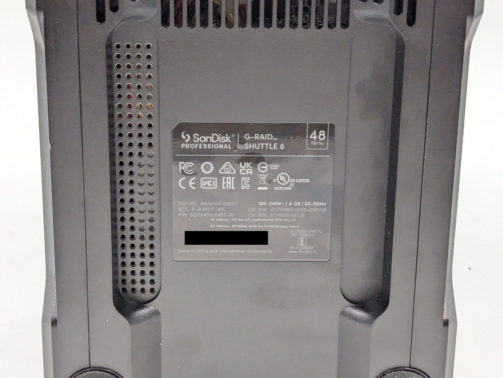 SanDisk Professional 48TB G-RAID Shuttle 8 External Drive (SDPH48H-048T-MBAAB)