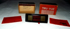 VINTAGE 1940'S TRU-VUE FILM STRIP VIEWER ORIGINAL BOX  PAPERWORK WORKS READ  