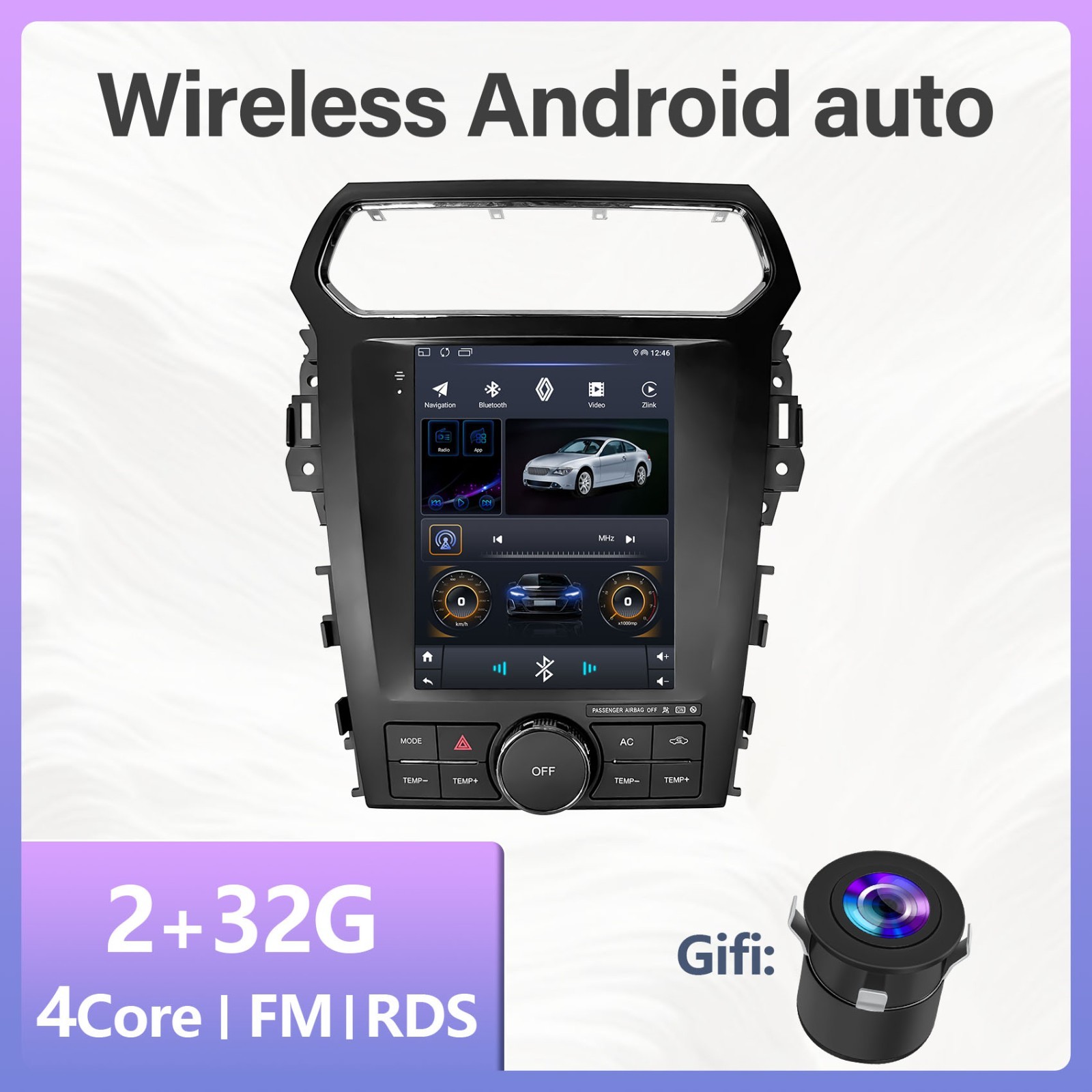 For Ford Explorer 2011-2019 Android 14.0 Car Stereo Radio Apple Carplay GPS Navi