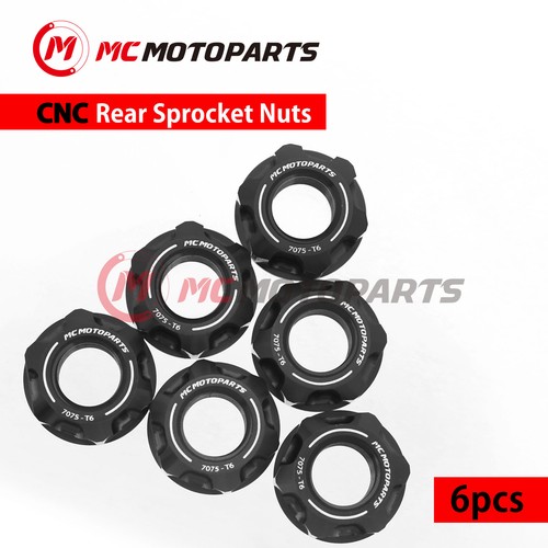 CNC SPOKE6 Rear Sprocket Nuts M8 For Hyosung GT650 Naked 04-15 GT650R GT650S - Picture 2 of 10