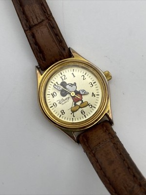 Disney Time Works 3D Classic Mickey Mouse Rotating Hands Watch New Battery