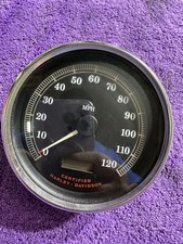 Oem Speedometer 5 Black Face For Harley Softail Road King Dyna 99-03