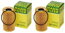NEW Pair Set of 2 Oil Filters Mann HU 719/5 X For Porsche 911 918 Spyder Boxster