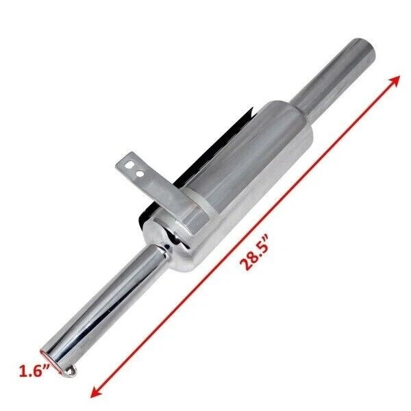 Silenciador de escape modelo BS3 y BS4 para Royal Enfield Bullet Classic 350cc 500cc Foto 3 de 4