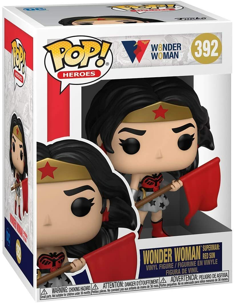 POP HEROES ワンダーウーマン 3体セット Pop! Heroes Wonder Woman 80Th WW Superman Red Son #392 by