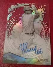 2014 HIGH TEK YASIEL PUIG BLACK WHITE DIFFRACTOR AUTO 13/15 b4 rare none found