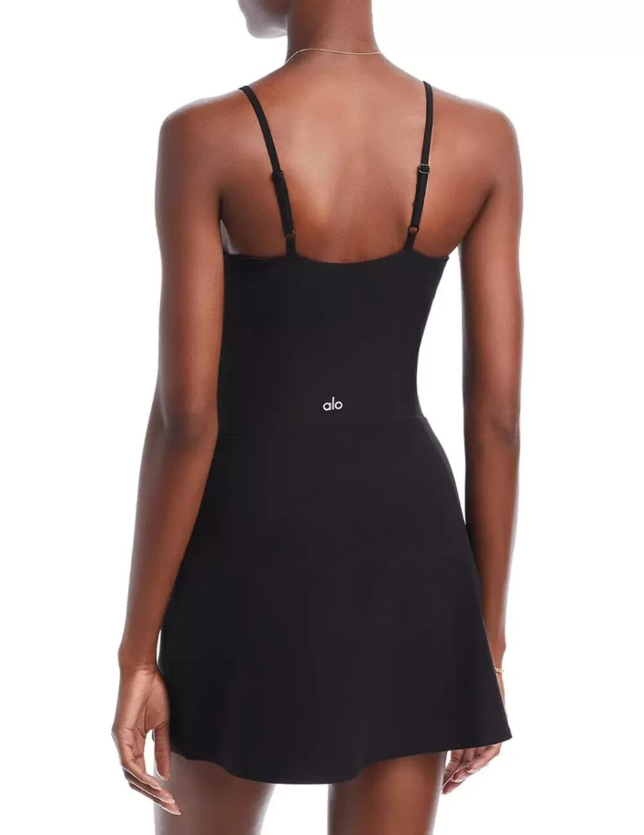 alo tennis dress black Airlift Double Trouble Tennis Dress