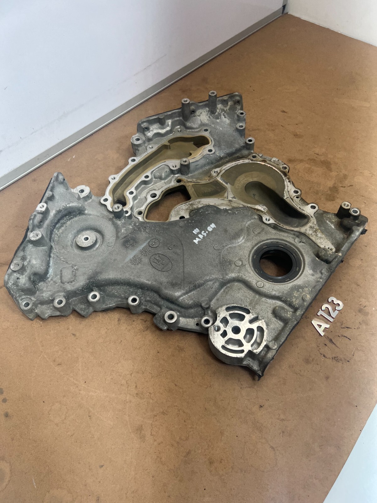 2014 - 2017 Maserati Ghibli 3.0L V6 Engine Motor Timing Chain Cover Plate OEM