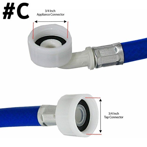 Fill Hose Drain Adapter Washing Machine Dishwasher Pipe Extension Connector Kit - Picture 9 of 73