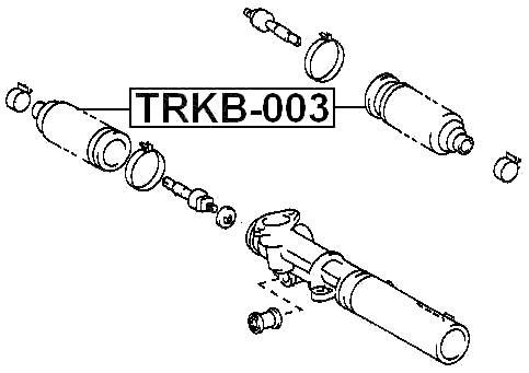Steering Gear Boot Fits Toyota 45535-35010, 45535-35030 - Bild 2 von 6