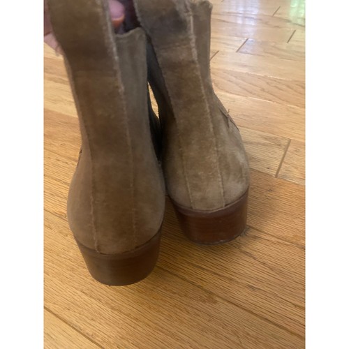 Stivaletti laterali Steve Madden Dover donna pelle scamosciata marrone chelsea elasticizzati taglia 8,5 - Foto 3 di 8