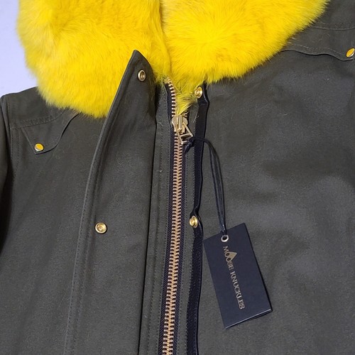 Neu mit Etikett Moose Knuckles Steller Canvas Parka olivgrün Fuchs- & Kaninchenfell gelb Gr. M - Bild 6 von 20
