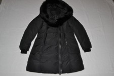 Authentic Mackage Women Kay Long Black Winter Coat Fur Hood All Sizes New
