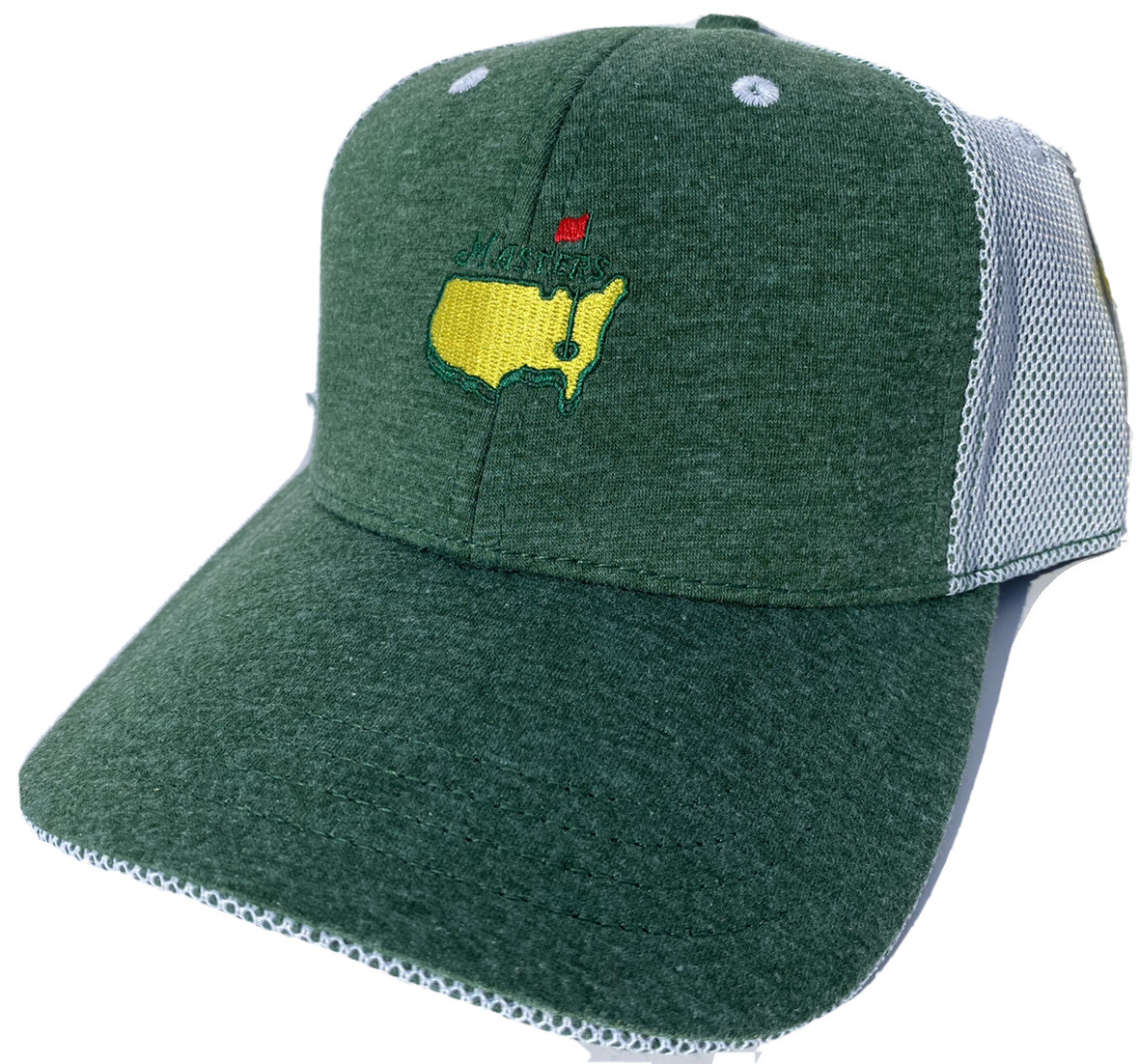 2025 MASTERS HEATHERED GREEN PERFORMANCE MESH BACK HAT AUGUSTA