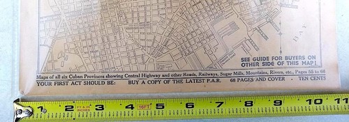 1940 HAVANA CUBA MAP Street Merchant District - Picture 10 of 14