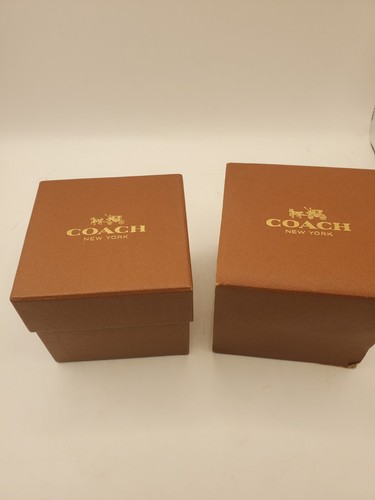 Coach EMPTY Brown Watch Box with Pillow and Paperwork - Picture 4 of 16