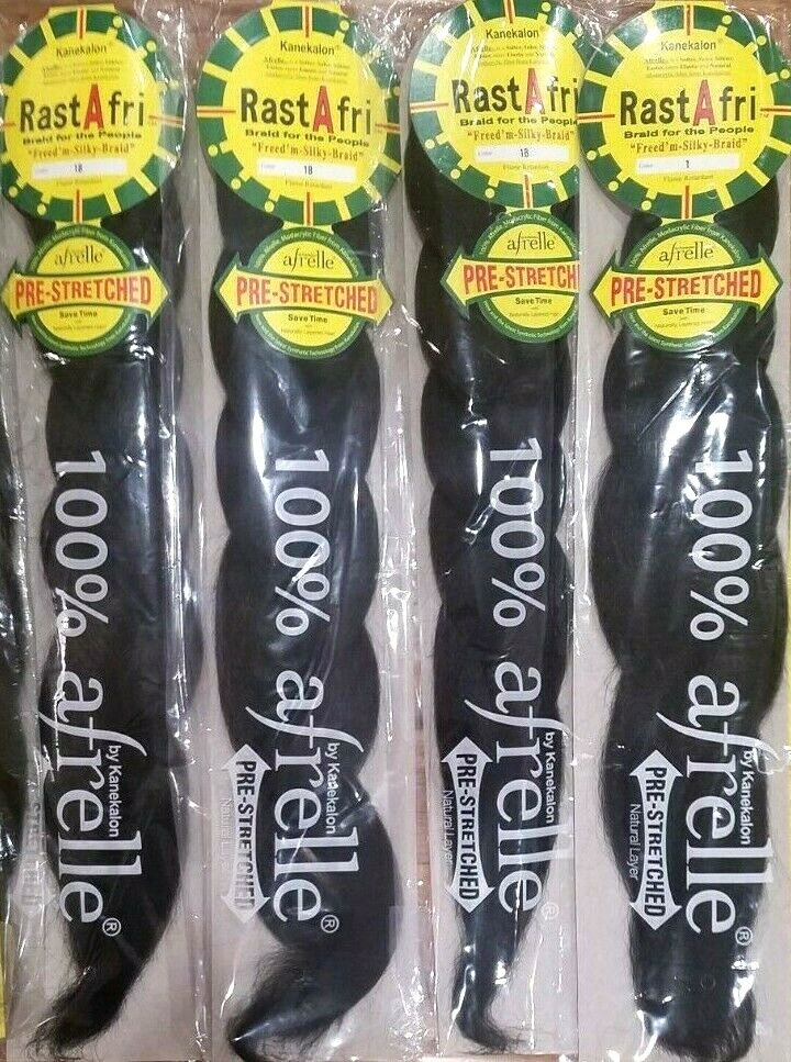 RastAfri Braid PreStretched Silky Braiding Hair Extensions 4PACK eBay