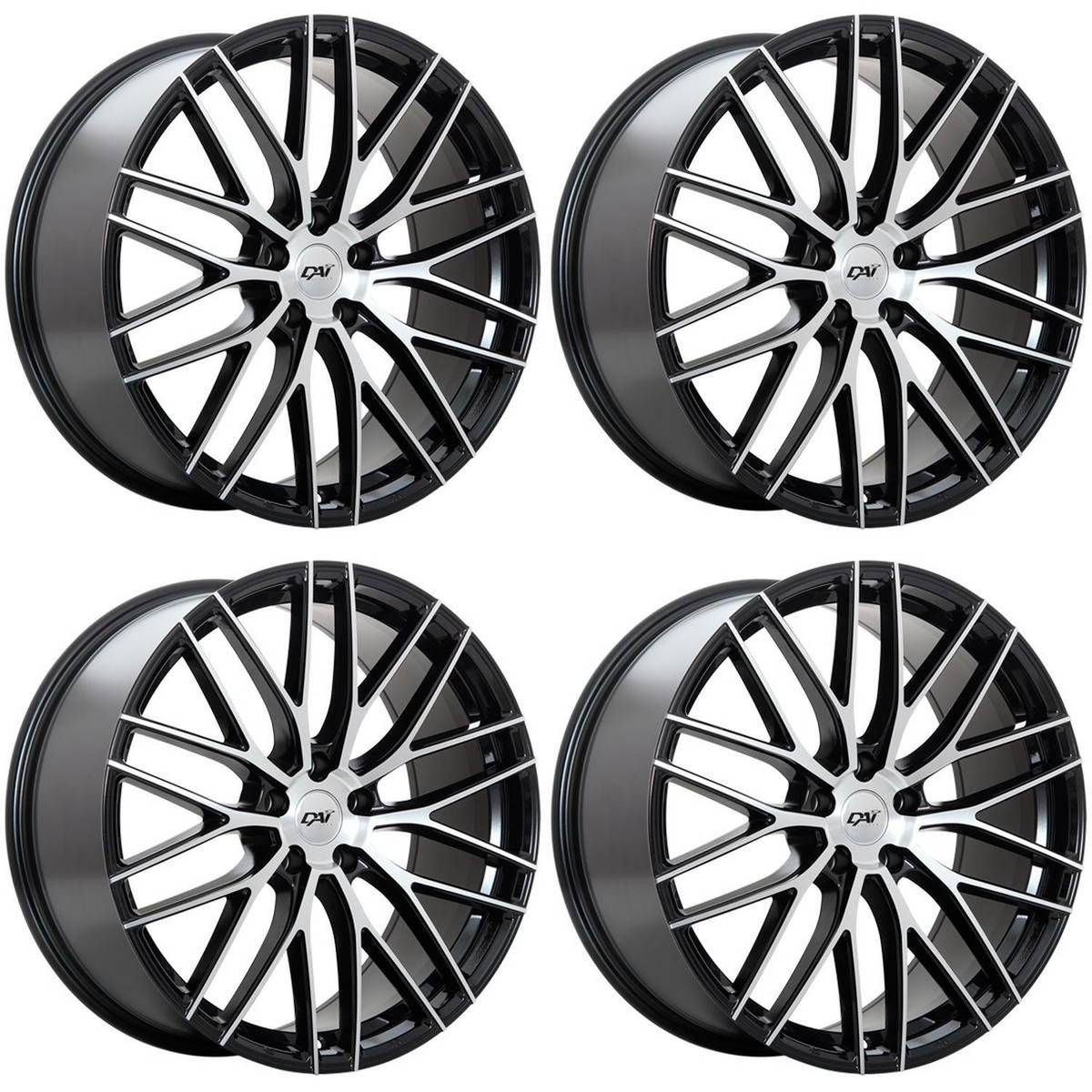 Set of 4 19in Black Alloy Wheel Rims for INFINITI I35 Set of 4 19in Black Alloy Wheel Rims for INFINITI I35