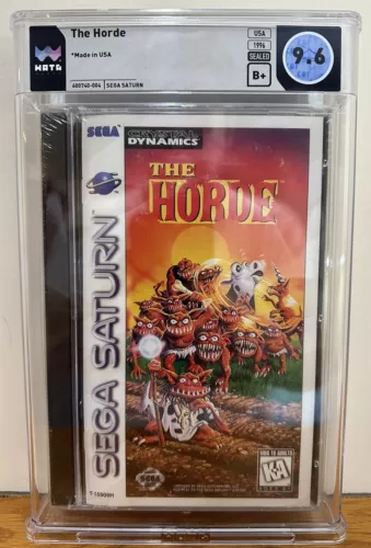 THE HORDE SEGA SATURN 1994 WATA 9.6 B+ SEAL V-OVERLAP SEAL PORT OF 3DO CONSOLE 