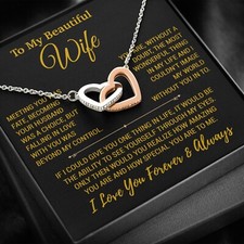 To My Wife Necklace, Christmas Gifts For Women, Anniversary Gift For Wife
