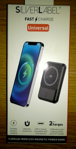 Silver Label Fast Charge Universal 5000mAh Wireless Magnetic Power Bank - 第 1/6 張圖片