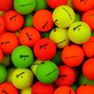 Srixon Soft Feel Golfbälle Grade A Optik Warnschutz Lake Balls 24er Pack