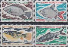 Chad Fish 1969 MNH-8 Euro