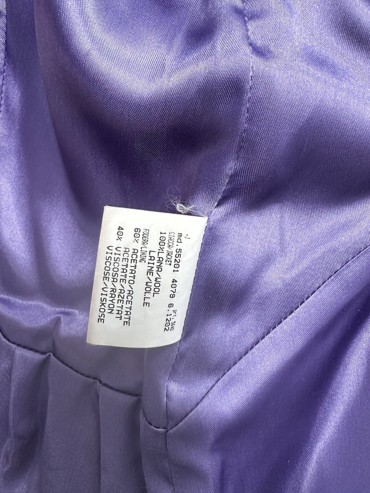 Vintage Authentic 1996 Karl Lagerfeld Wool Pink Peplum Suit Jacket Skirt US 8 image 9