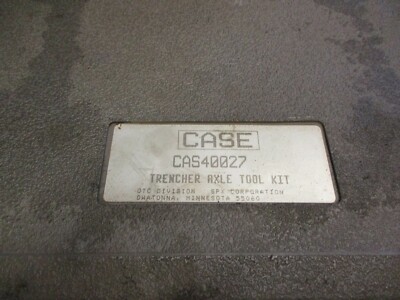 Case OTC CAS40027 Trencher Axle Service Tool Kit in Plastic Case