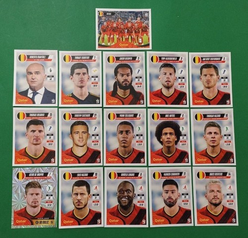 2022 3R Qatar World Cup FIFA - E21 BELGIUM SOCCER TEAM Full Sticker Promo - 第 1/12 張圖片