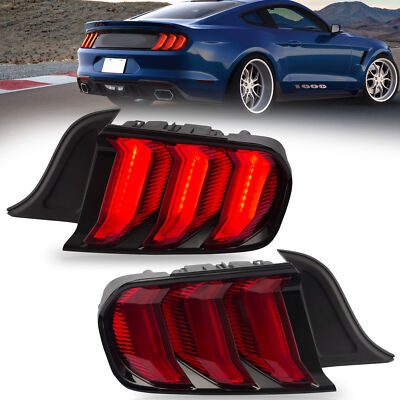 VLAND 2X LED Rückleuchten Für 2015-2020 Ford USA / EU Mustang GT  E-Prüfzeichen