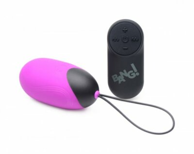 XL Silicone Vibrating Egg Purple Rechargeable Extra Large Huge Remote  Control NR