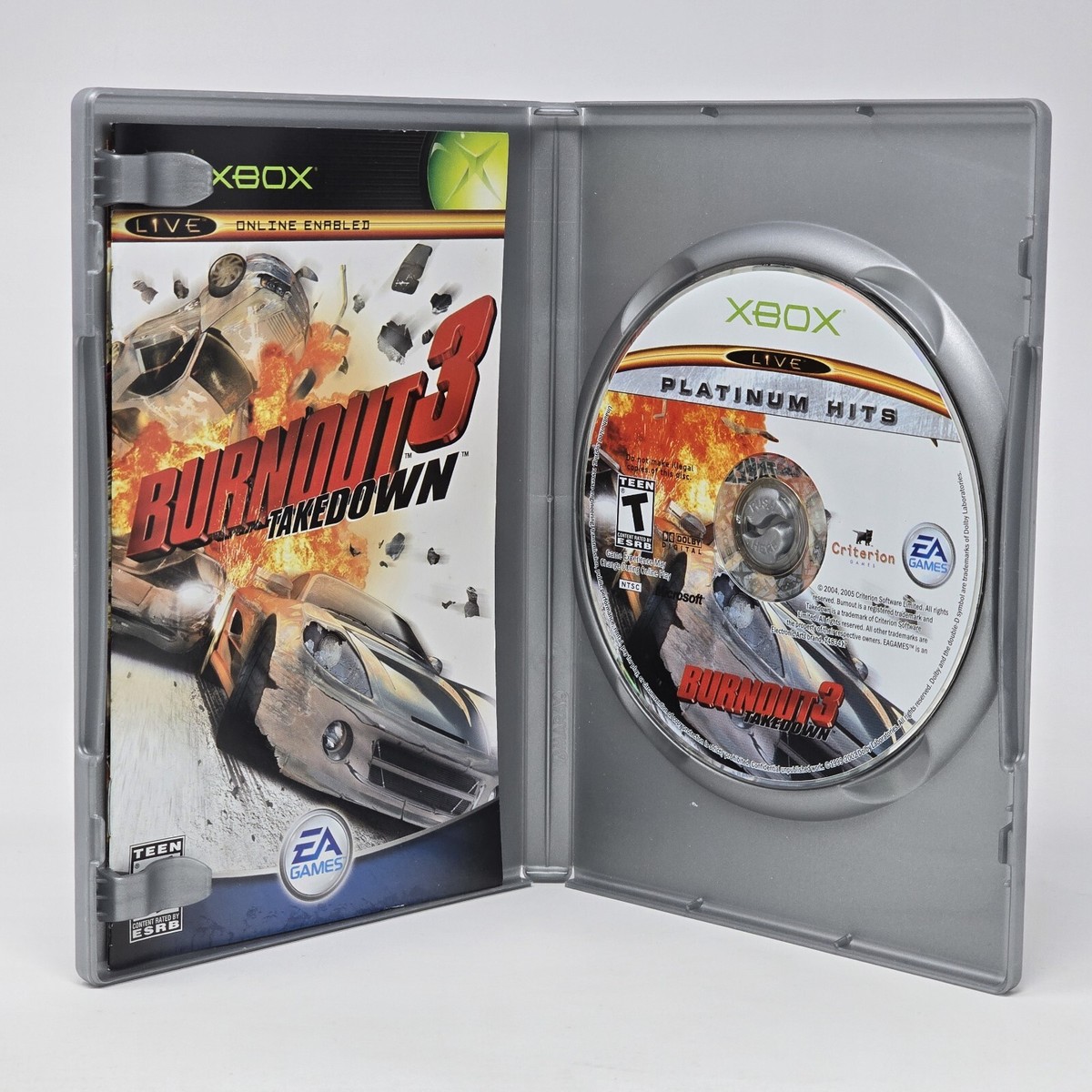 Burnout 3: Takedown (Original Xbox) Platinum Hits CIB COMPLETE TESTED