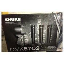 Shure Dmk57-52 Drum Mic Kit Authorized Dealer-x3 Sm57 X1 Beta52 X3 A56d Dmk5752