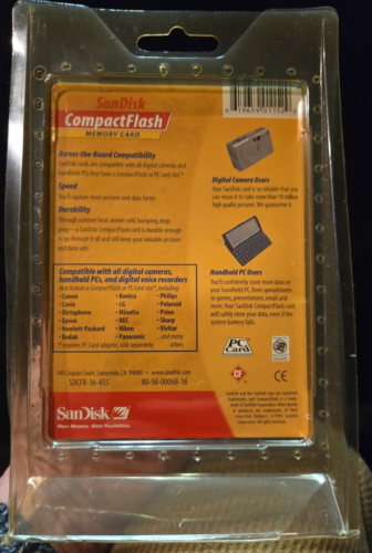 16MB SanDisk Compact Flash Card Memory Card SDCFB-16-455, Original Package - Picture 3 of 6