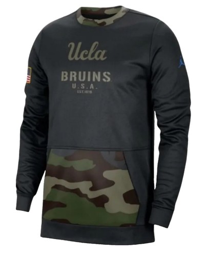 jordan jumpman air all over print camo fleece crew