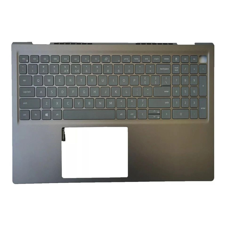 Luz de fundo teclado cinza apoio para as mãos EUA para Dell Inspiron 15 Pro 5510 5515 06P0TG - Imagem 2 de 4