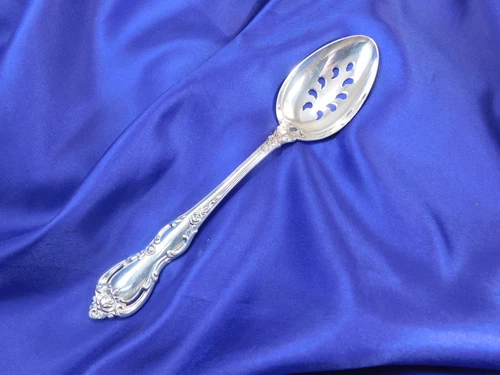 TOWLE SPANISH PROVINCIAL STERLING SILVER PIERCED SERVING SPOON - EXCELLENT