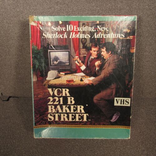  SHERLOCK HOLMES ADVENTURES VCR 221 BAKER STREET VHS GIOCO MISTERIOSO - Foto 1 di 8